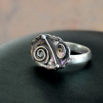 СРЕБЪРЕН ПРЪСТЕН, РЪЧНА ИЗРАБОТКА.